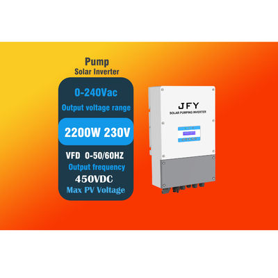qualité  2.2kw MPPT VFD Solar Pump Inverter For Single Phase usine