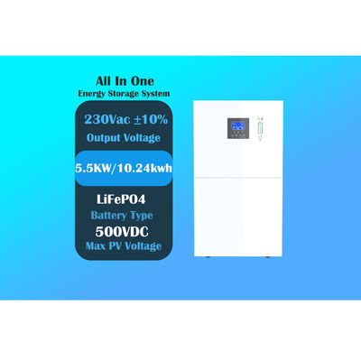 5.5KS10 tout en un onduleur solaire hybride fixé au mur de système de stockage d'énergie 5.5KW