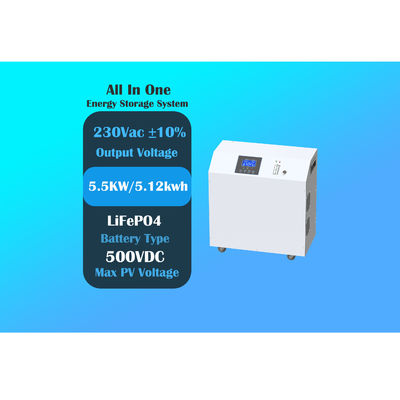 Système de stockage d'énergie mobile tout-en-un 5.5KW Stockage d'énergie portable