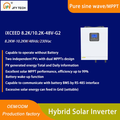 Inverseur hybride solaire avec deux MPPT et une sortie de 10,2 kW 230 Vac