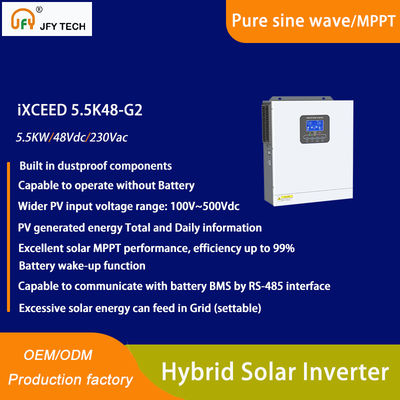 5Inverteur solaire hybride à phase unique de 5 kW 230 vac